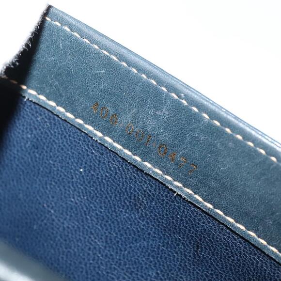 GUCCI Shoulder Bag Leather Navy Gold - Picture 13 of 13